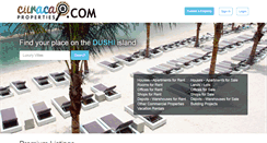 Desktop Screenshot of curacao-properties.com